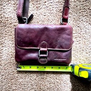 Jack George’s VOYAGER MINI Hand Stain Buffalo Leather Crossbody American Made
